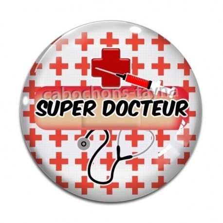 Cabochon Verre - super docteur