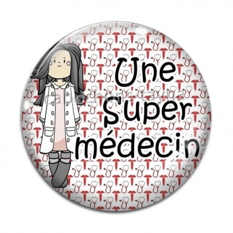Cabochon Verre - une super médecin