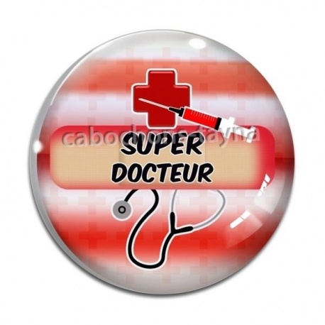 Cabochon Verre -  super docteur