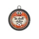 Pendentif Cabochon Argent - une chouette docteur