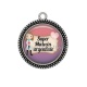 Pendentif Cabochon Argent - super médecin urgentiste