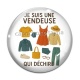 Cabochon Verre - je suis une vendeuse qui déchire