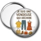 Miroir de poche - je suis une vendeuse qui déchire