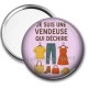 Miroir de poche - je suis une vendeuse qui déchire
