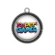 Pendentif Cabochon Argent - super gamer