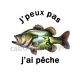 j'peux pas j'ai pêche