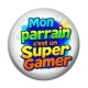 Cabochon Résine - mon parrain c'est un super gamer