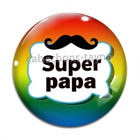Cabochon Verre - super papa