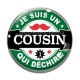 Cabochon Verre - je suis un cousin qui déchire