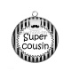 Pendentif Cabochon Argent - super cousin