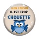 Cabochon Verre - mon cousin il est trop chouette