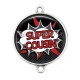 Connecteur Cabochon Argent - super cousin