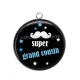 Pendentif Cabochon Argent - super grand cousin
