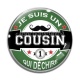 Cabochon Verre - je suis un cousin qui déchire