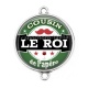 Connecteur Cabochon Argent - cousin le roi de l'apéro