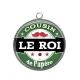Pendentif Cabochon Argent - cousin le roi de l'apéro