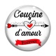 Cabochon Verre - cousine d'amour, forever