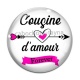 Cabochon Verre - cousine d'amour, forever