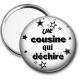 Miroir de poche - une cousine qui déchire