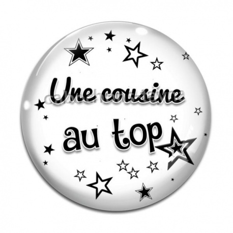 Cabochon Verre - une cousine au top