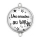 Connecteur Cabochon Argent - une cousine au top
