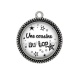 Pendentif Cabochon Argent - une cousine au top