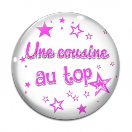 Cabochon Verre - une cousine au top