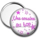 Miroir de poche - une cousine au top