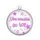 Pendentif Cabochon Argent - une cousine au top