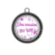 Pendentif Cabochon Argent - une cousine au top
