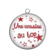 Pendentif Cabochon Argent - une cousine au top