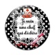 Cabochon Verre - je suis une chef qui déchire