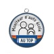 Pendentif Cabochon Argent - moniteur d'auto école au top