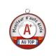 Pendentif Cabochon Argent - moniteur d'auto école au top