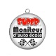 Pendentif Cabochon Argent - super moniteur d'auto école