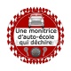 une monitrice d'auto école qui déchire