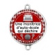 Connecteur Cabochon Argent - une monitrice d'auto école qui déchire