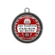 Pendentif Cabochon Argent - une monitrice d'auto école qui déchire
