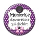 Cabochon Résine -  monitrice d'auto école qui déchire