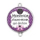 Connecteur Cabochon Argent -  monitrice d'auto école qui déchire