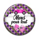 Cabochon Résine - merci pour tout