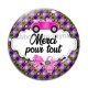 Cabochon Verre - merci pour tout