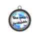 Pendentif Cabochon Argent - une amie formidable