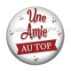 Cabochon Résine - une amie au top
