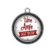 Pendentif Cabochon Argent - une amie au top