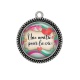 Pendentif Cabochon Argent - une amitié pour la vie