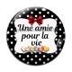 Cabochon Verre - une amie pour la vie