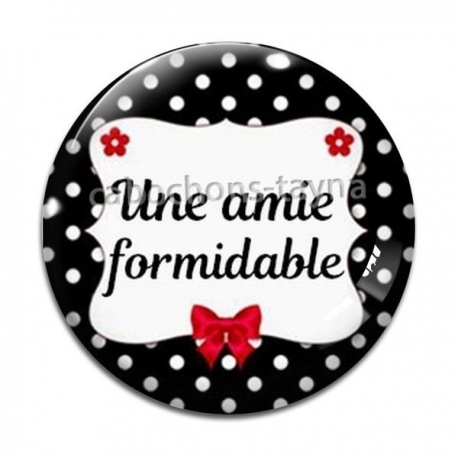 Cabochon Verre - une amie formidable