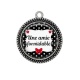 Pendentif Cabochon Argent - une amie formidable