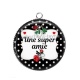 Pendentif Cabochon Argent - une super amie